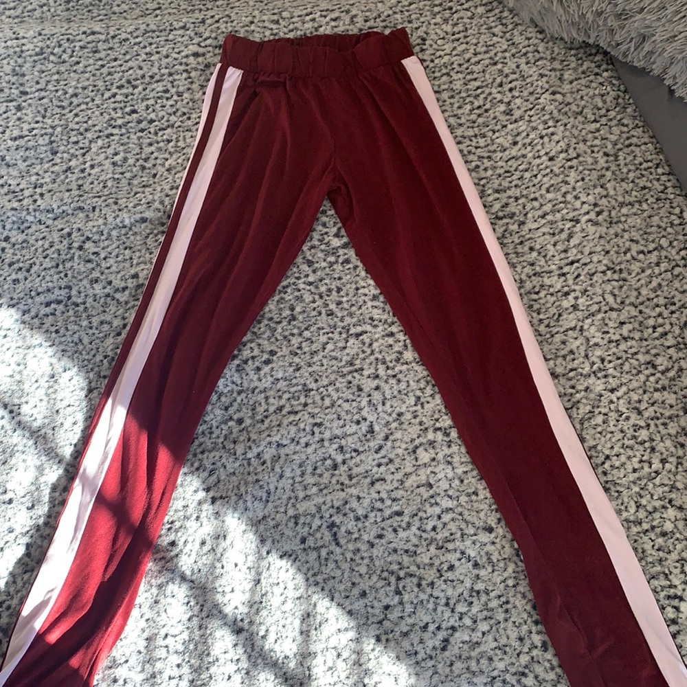 Red petite leggings
